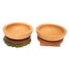 Hamburger Coaster Set Heat Insulation Cute Exquisite Wood Drink Coasters