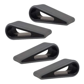 Yeebline Laptop Notebook Holder, Universal 4-Pack Anti-Slip Durable Silicone Tilting Wedge Riser for Desk, Ultra Compact Portable Ventilated Stand and Elevated Feet for Tablet Keyboard (Grey)