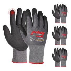 Pilim Microfoam Nitrile Safety Work Gloves - Heavy Duty Grip Gloves for Construction, Gardening, and Mechanics