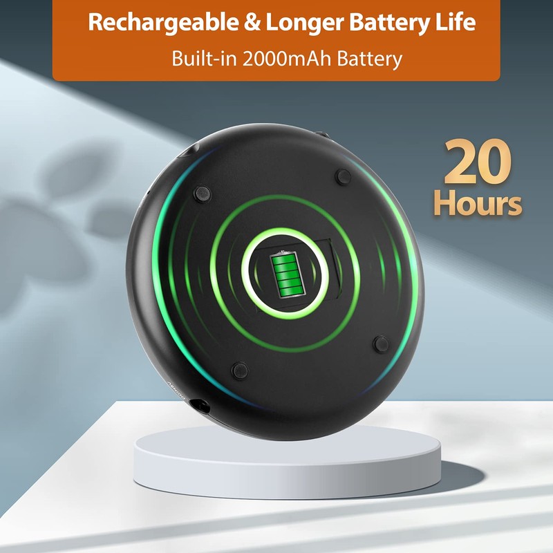 Rechargeable Portable CD Player for Car, Hernido Discman with FM