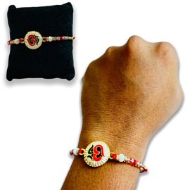 Generic Yolomarts New Fancy Rakhi for Special Rakshabandhan Pack of 3, Medium