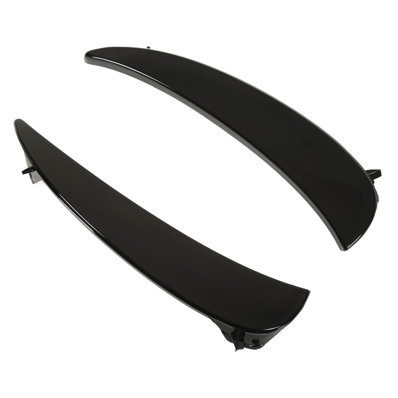Gloss Black Front Bumper Fog Grille Air Vent Trims Replacement