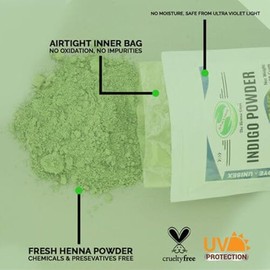 1000 Grams Indigo Powder For Hair Dye / Color - Chemicals Free Hair Color - The Henna Guys by The Henna Guys