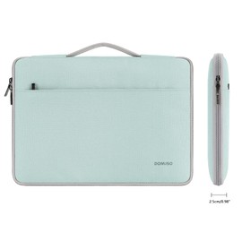 DOMISO 13 Inch Laptop Sleeve Canvas Notebook Portable Carrying Bag Case Handbag for 13" Surface Book 2 3/13.9" Yoga C930 GLASS/14 Yoga Slim 7i Pro X/HP EliteBook 830 G5 840 G5 x360 G2, Mint Green