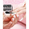 JIPUKE Mixed 3D Nail Charms with a Tweezers, 2 Boxes