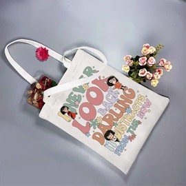 Magic Kingdom Gift Edna Fans Gift I Never Look Back Darling It distracts From The Now Tote Bag Cartoon Movies Gift (Never Look UK2)