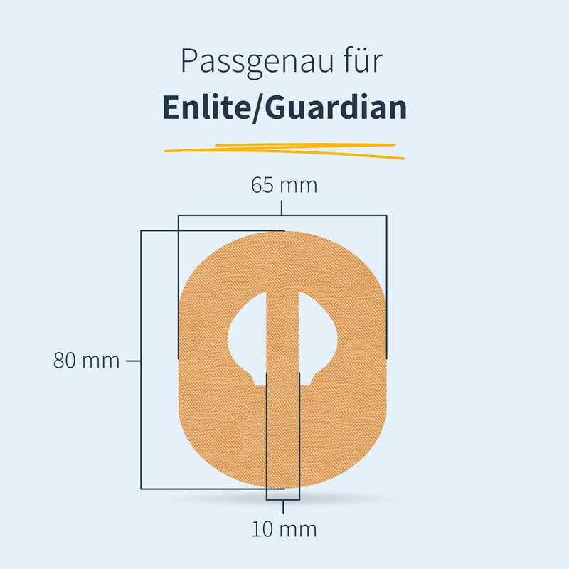 MySweetStitch - 25 x Enlite Guardian Plasters, Overpatch Diameter 80
