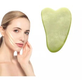 OEM 10 Guashas De Jade 100% Natural Para Masaje Facial *mayoreo*