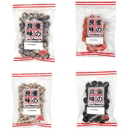 Bestliving Preserved Fruit Dried Plum Salty Sweet and Sour Plum Seedless plum meat,japanese snacks plum preserved plums sour plum dried plums（ Four products in 4 packs ）