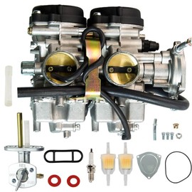 YJGZSVK Carburetor For Yamaha Raptor 660R YFM660R 2001-2005 Replaces 5LP-14900-30-00 5LP-24500-01-00 Fuel Valve Petcock