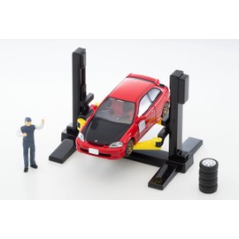 Tomica Rama Vintage 1/64 06b Car Lift (TLV-NEO Honda Civic Type R Custom Included) ABS Accessories