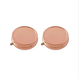 Accessory Case Decoration Pill Case Round Supplement Case Deco Parts Rose Gold Set of 2 No Compartments