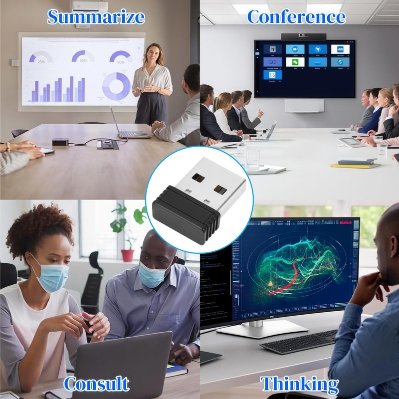 Yiqicomle Mouse Jiggler Mover, Undetectable USB Wiggler Automatic Mouse Movement