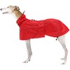 Greyhound Lurcher Raincoat, Whippet Rain Gear with Reflective Bar, Rain/Waterproof,