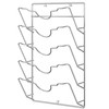 Simple Houseware Wall Door Mounted Pot Lid Rack, Chrome Finish