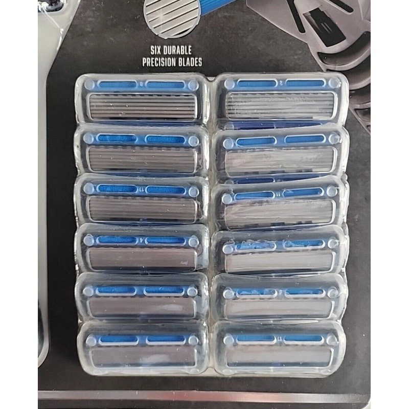 LOMIMEN PRO FLEX Razors 6 Durable Precision Blades w/ 12