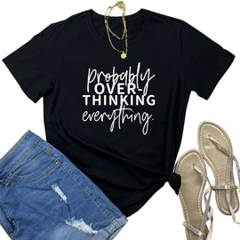 ROSEPARK Women Cotton Graphic Tshirts Cute Soft Tees Black XX-Large