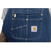 Carhartt Men's Loose Fit Denim Bib Overall, Darkstone, 38 x