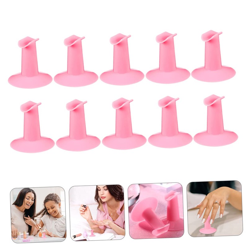 SAFIGLE 10Pcs Nail Art Finger Holder Rests for Home Salon