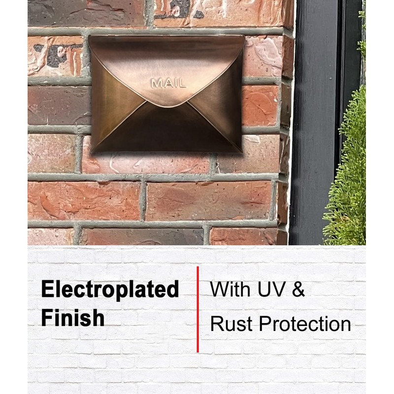 NACH Wall Mount Mailboxes for Outside, 12.5 x 5 x