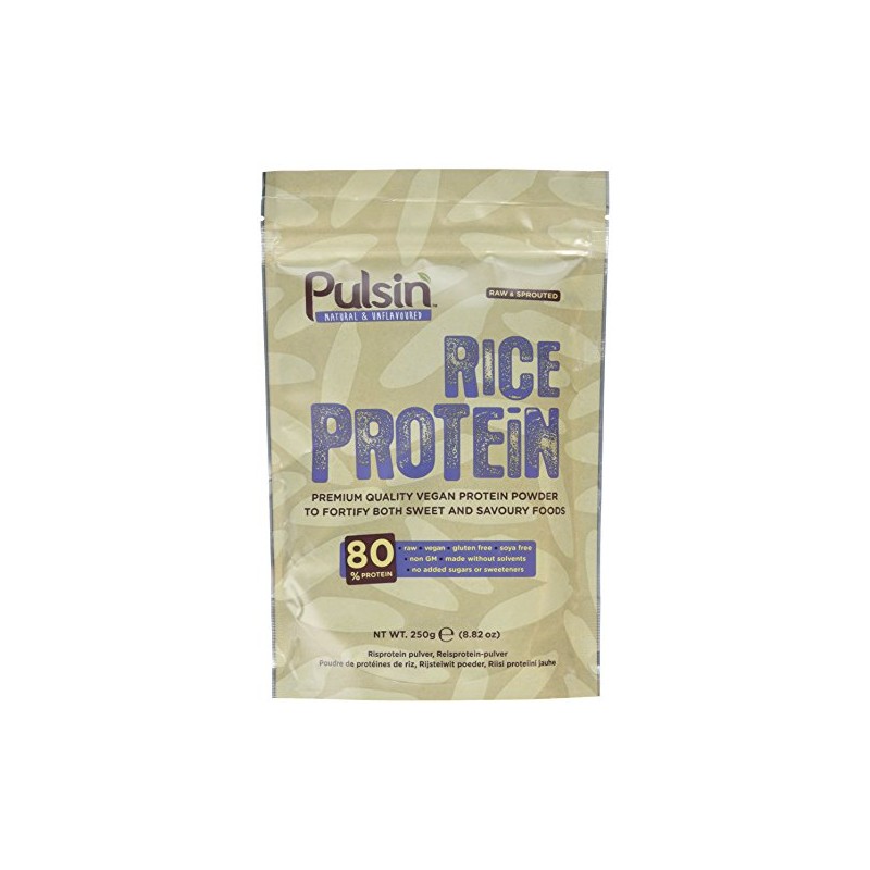 Pulsin Raw Sprouted Rice Protein Powder, 250g