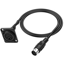 MEIRIYFA 83CM D-Type DIN 6 PIN MIDI Din Audio Cable Adapter Male to Female Extension Cord for Digital Audio Devices