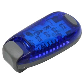 PR-SAFETYLIGHT-BL Safety Light Set, LED Light Set, For Running, Walking, Pets, Dogs and Cats, Accident Prevention, Safety Warning Light, Bicycle, Taillight, Luminous Mode, Switching, Strobe, Luminous (Blue)