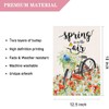 LHSION Spring is in the Air Garden Flag 12.5 x