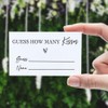 Guess How Many Kisses Bridal Shower Game, 1 Sign &