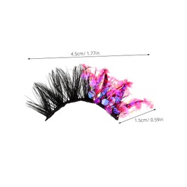 Ipetboom Elegant Glitter Lashes 1 Pair False Eyelash Sets for Birthday Parties and Special Occasions