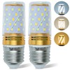 Ppbmocw 2-Pack E26 Three-Color Dimming Bulbs Suitable for Tiffany Table
