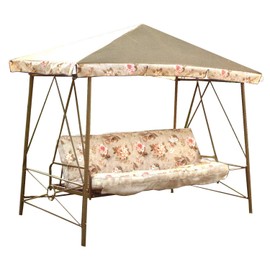 Garden Winds Durable 350 Replacement Canopy Top Compatible with Courtyard Creations Swing Models RUS472W-2007, RUS473S - Beige