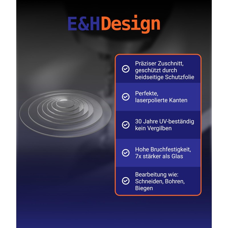 Acrylic Glass Plexiglas Cut-Outs Tested UV Protection Break-Resistant and Versatile