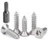 FarDeer Stainless Steel Flat Head Self-Tapping Screws M4/M5 Security Sheet