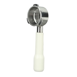 Bottomless Portafilter 54mm Stainless Steel 3 Ears Coffee Portafilter for Breville 8 Type C2 White Plastic