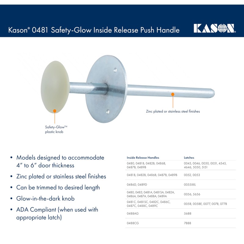 Kason 481A-00600 Inside Release Handle