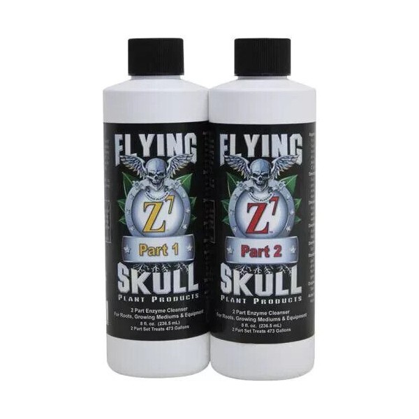 General Hydroponics Flying Skull Z7 Enzyme Cleanser 2- 8 oz