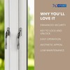 XFORT Key Locking Inline Window Handle Installation Kit in Polished