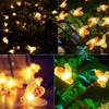 2 Sets Solar Garden Bee Lights IP65 Waterproof 8LEDs Solar