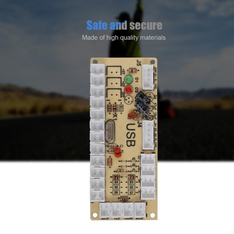 Arcade Game USB Encoder Controller with Acrylic Crystal Case for