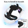 Meliya Headstrap Compatible for Oculus/Meta Quest 3S/3 Accessories, Comfortable Stable