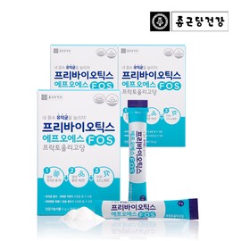 Chong Kun Dang Health [3 month supply] Chong Kun Dang Health Prebiotics FOS Fructooligosaccharide Lactobacillus Food 30 packets, 3 units / [3개월분] 종근당건강 프리바이오틱스 FOS 프락토올리고당 유산균 먹이 30포, 3개