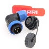 DRRI SD20 20mm Elbow 3 Pin Back nut Waterproof Aviation