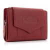ekavale Women's Wallet with Push Button Flap RFID Soft Leather,