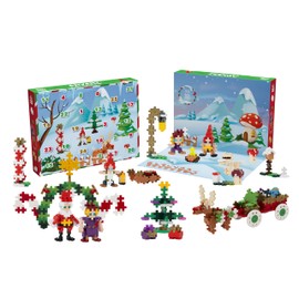 Plus Plus Advent Calendar 2024 with 25 Surprise Gifts, Contains 600 Pieces, Building Game, Christmas Gift for Boys, Girls, Children from 5 Years