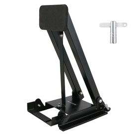 RANMING Portable Foldable Bass Drum Practice Pad - Quiet Kick Drum Mute Pad for Apartment, Double & Single Pedal Compatible,Heavy Foot Hit kick drum mute pad for Beginner Drummer