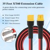 MOOKEERF XT60 Extension Cable 10AWG 35FT With Male to Female