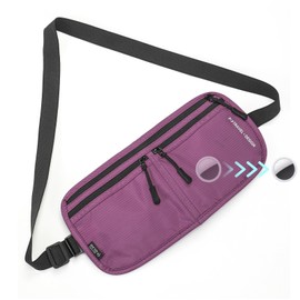 Travel Passport Holder - RFID Blocking Travel Pouch Money Belt Airtag Passport Wallet for Men, Women