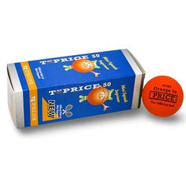 PRICE Mini Squash Improver Balls(12 balls - 4 boxes of 3 balls)