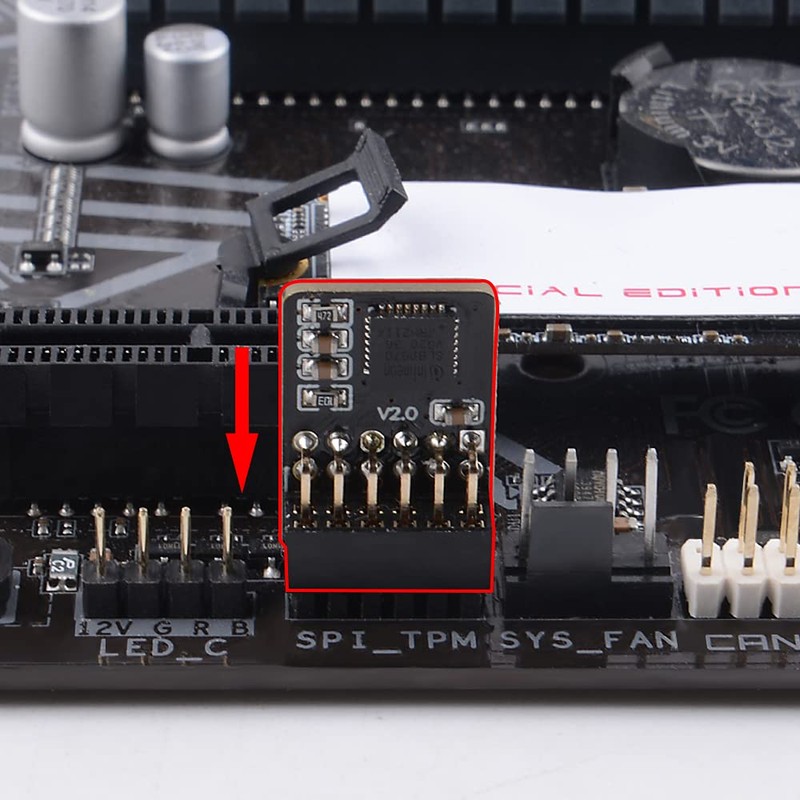 NewHail TPM2.0 Module TPM SPI 12-Pin Module with Infineon SLB